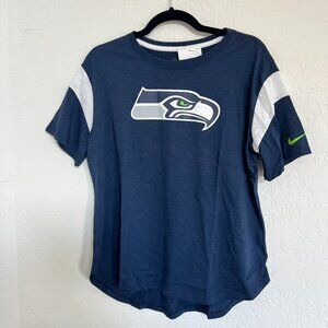 NWT Seattle Seahawks Nike Women's Logo Top - Heather College Navy
